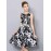 Polyester With Print Knee Length Dress