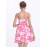 Polyester/Cotton With Print Mini Dress
