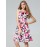 Polyester/Cotton With Print Knee Length Dress