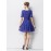 ChiffPolyester/Cotton/Lace With Stitching Above Knee Dress